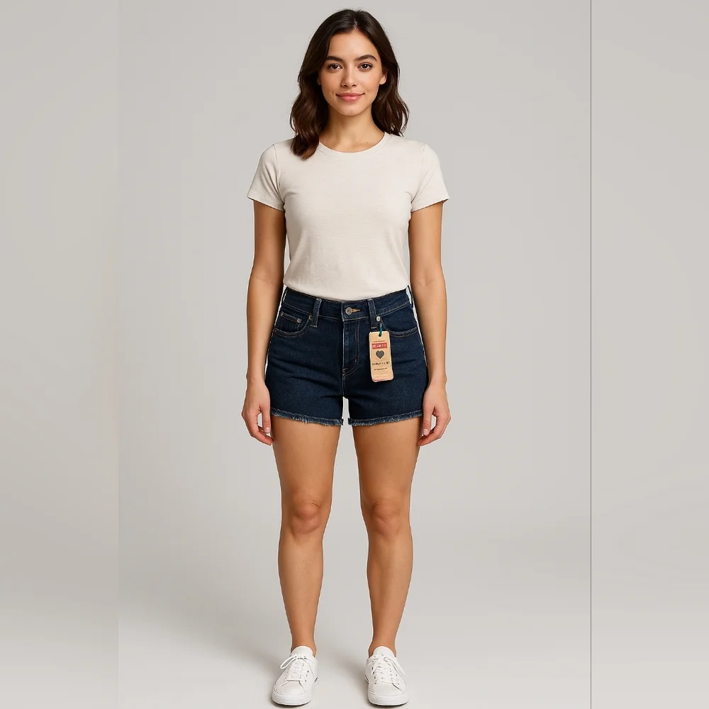 LEVI'S Shorty Shorts,cut off, jean shorts, Size 16 - 27